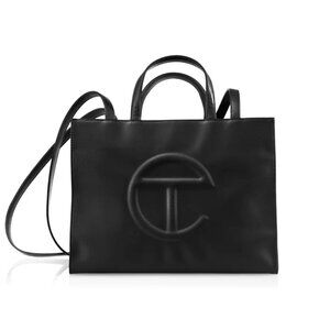 Telfar Black Medium Shopping Bag